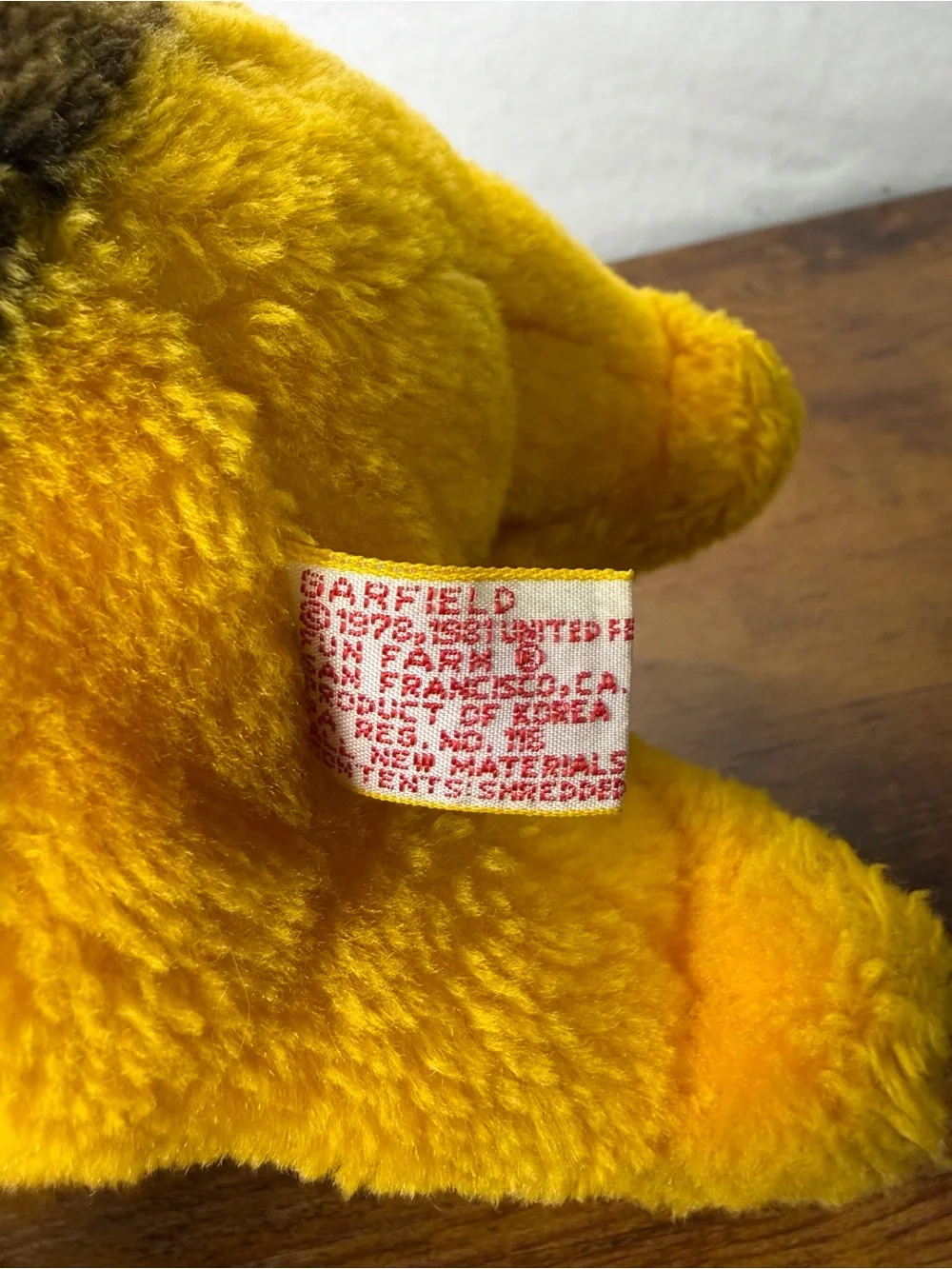 Vintage 1981 Garfield Standing Plush Toy (Dakin / Fun Farm)